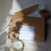 Lot de 5 bougies chauffe-plat artisanales Kluani en cire d'olive dans leur boîte