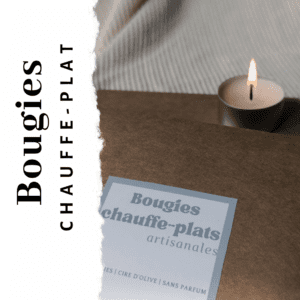 Bougies chauffe-plats artisanale Kluani