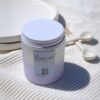 Bougie artisanale La Gloutonne Kluani au parfum de Grasse Muffin Myrtilles et cire de soja.
