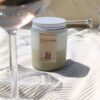 Bougie artisanale L'Alsacienne Kluani au parfum de Grasse Pinot Gris et cire de soja.