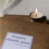 Bougies chauffe-plat artisanales en cire d'olive sans parfum fabriquées par Kluani.