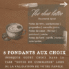 Choix de parfums de Grasse pour fondants parfumés : Thé chaï lattée (Gourmand, épicé)