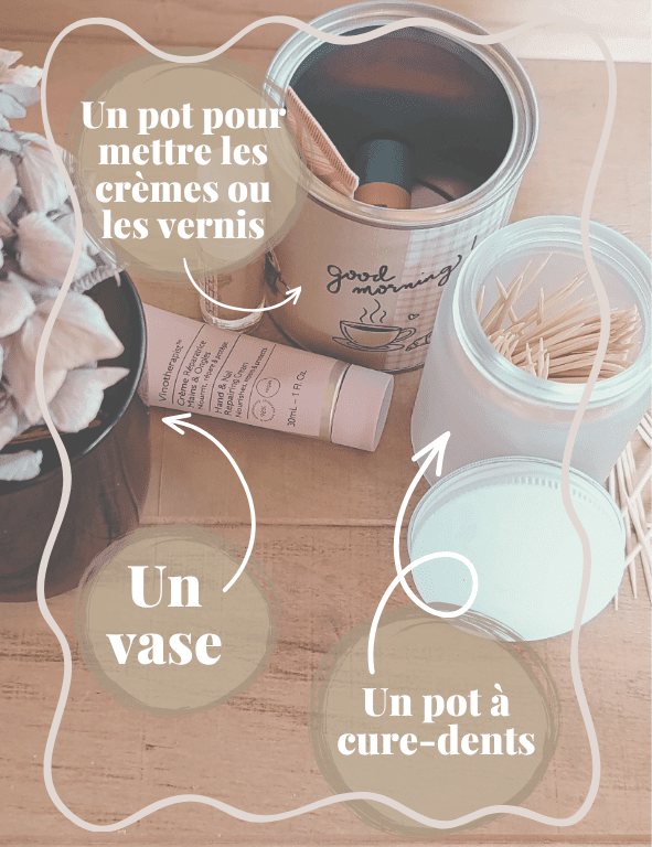 Contenant bougie recyclé en vase, pot à crayon ou encore pour mettre des cotons
