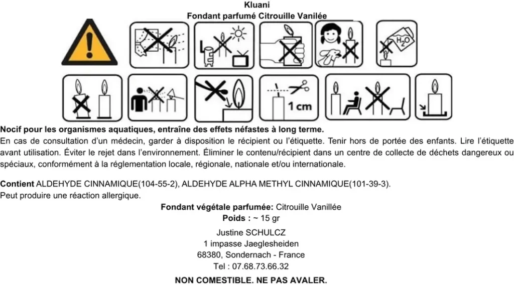 CLP carte - Citrouille Vanillée