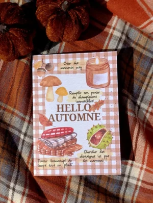 Carte crée en Alsace par Kluani avec un fondant parfumé a la cire végétale et au parfum de Grasse à l'intérieur de la carte
