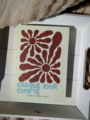 Carte crée par Kluani en Alsace avec un fondant parfumé à l'intérieur
