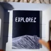 Explorez est une carte avec la route des crêtes en Alsace ainsi que le lac du Forlet avec dans la carte un fondant parfumé